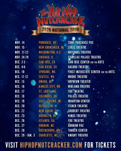 “THE HIP HOP NUTCRACKER” ANNOUNCES 20-CITY NATIONAL TOUR FEATURING KURTIS BLOW AND DA BRAT AS SPECIAL GUEST MCS