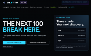GL1TTR Launches Free Registration for Fans and Artists on Music Discovery Platform