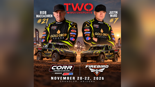Rob MacCachren, off-road legend, returns to CORR with TWO Motorsports’ new two-truck Pro 2 team